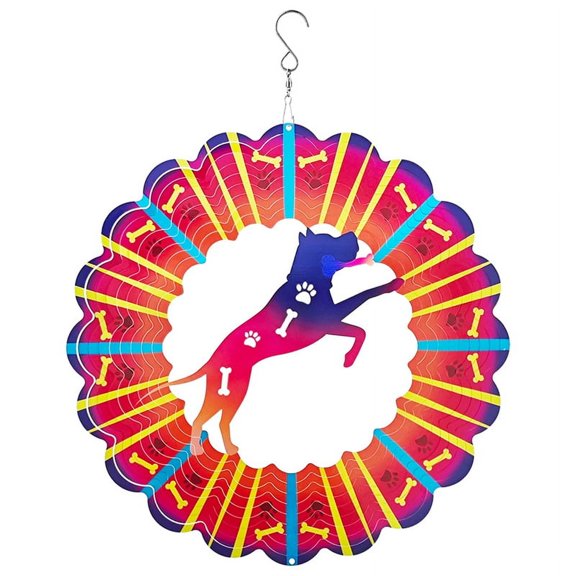 Outdoor Wind Spinner Stainless Steel 3D Rotating Windchimes Garden Hanging Outdoor Decoration Wind Spinners,1 x Wind Spinners