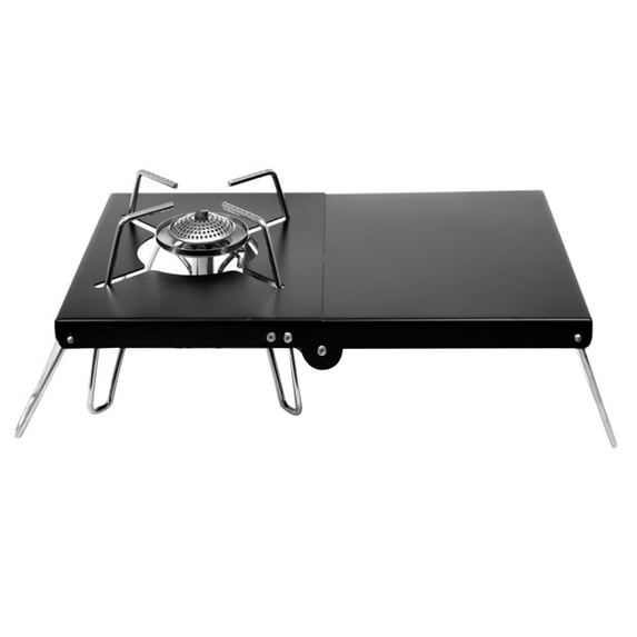 Outdoor Windproof Folding Camp Stove Stand Cooking Station Table Bracket Holder