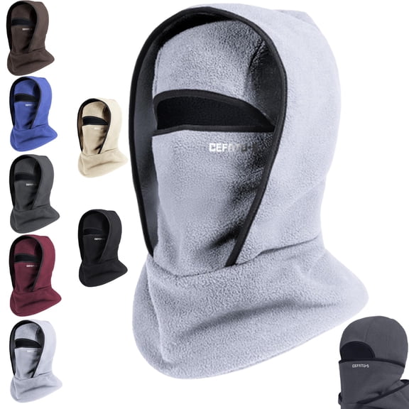 Outdoor Winter Integrated Warm Hat, 3 in 1 Beanie Hat, 360° Seamless Warmth Locking Cycling Mask Integrated