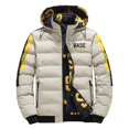 thumbnail image 1 of Outdoor Winter Reversible Mens Coat Thickened Jacket Removable Hood Casual Coat, 1 of 5