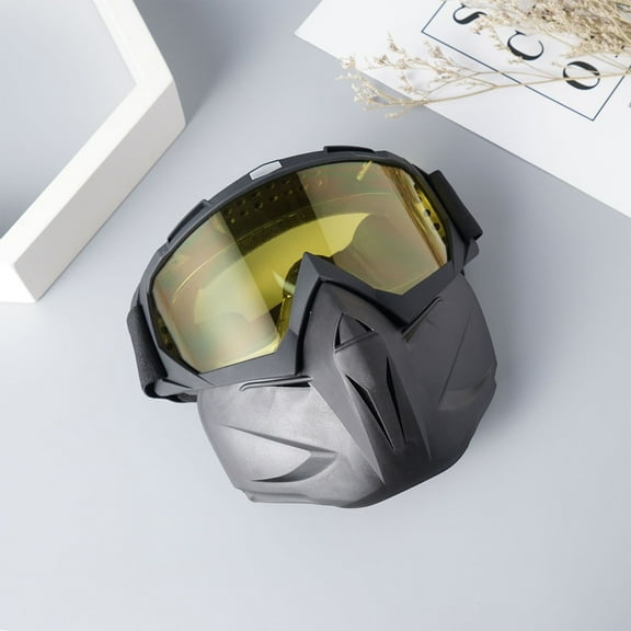 Outdoor Winter Ski Snow Mask With Integrated Anti-Fog Goggles, Windproof Snow Cold Protection Adjustable Strap, Soft Breathable Comfortable Material For Skiing Snowboarding Winter Outdoor Sports