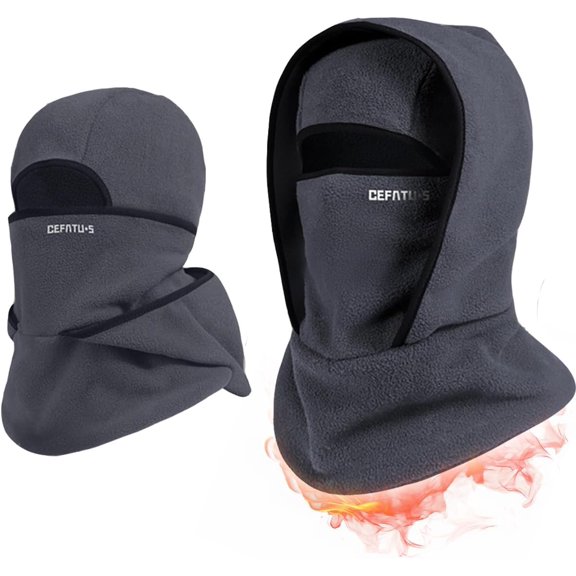 Outdoor Winter Warm Hat Neckband Integrated Cycling Mask, All-in-One Protection Windproof Neck Mask with 360° Windproof Design for Sports Ski Head Cover