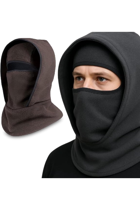 Outdoor Winter Warm Hat Neckband Integrated Cycling Mask, New One-Piece Pullover Hat, Windproof and Cold-Resistant