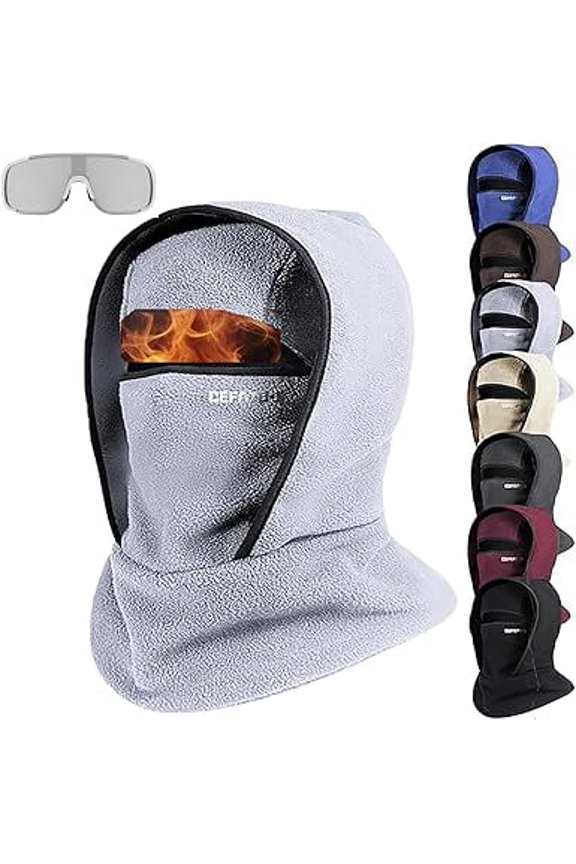Outdoor Winter Warm Hat Neckband Integrated Cycling Mask, Sports Ski Head Cover Neck Windproof Cold Pullover Hat