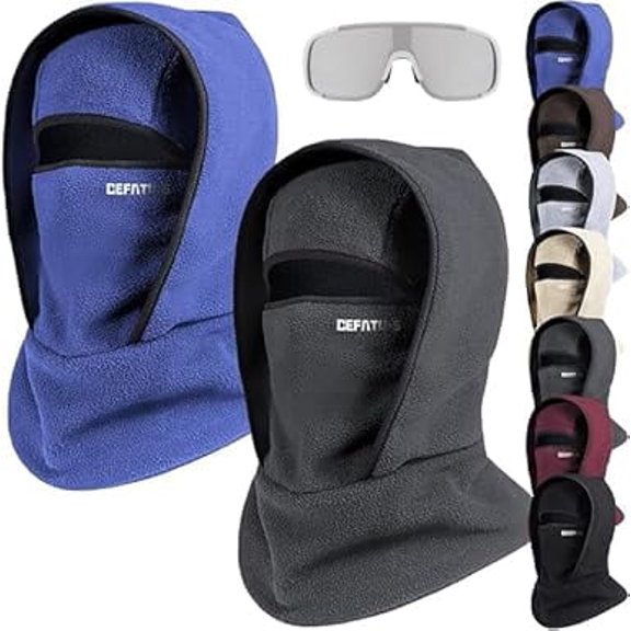 Outdoor Winter Warm Hat Neckband Integrated Cycling Mask, Sports Ski Head Cover Neck Windproof Cold Pullover Hat