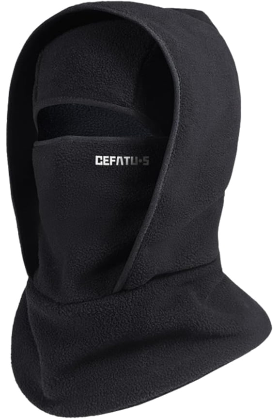 Outdoor Winter Warm Hat Neckband Integrated Cycling Mask Sports Ski Head Cover, Windproof Fleece Balaclava Neck Mask P