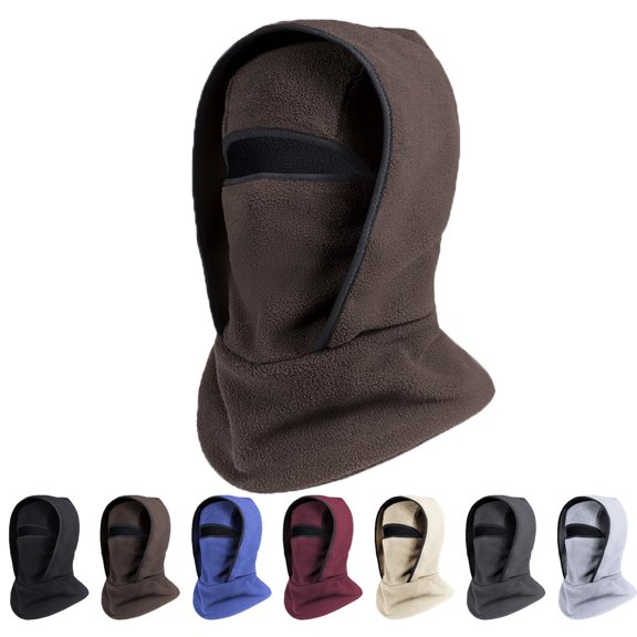 Outdoor Winter Warm Hat Neckband Integrated Cycling Mask, Unisex Windproof ski face mask, Soft
