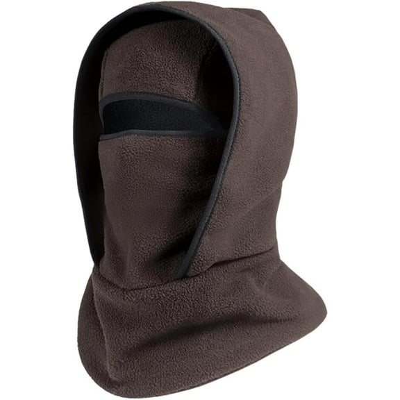 Outdoor Winter Warm Hat Neckband Integrated Cycling Mask, Winter Balaclava Ski Mask, Windproof Fleece Face Cover
