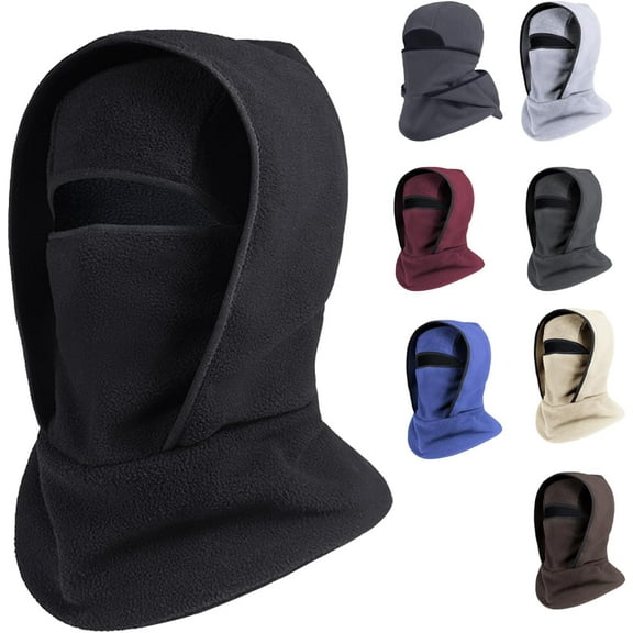 Outdoor Winter Warm Hat Neckband Integrated Cycling Mask, hat neck gaiter and face mask into single,Windproof Cycling Mask for Skiing Sports and Cold Weather Activities
