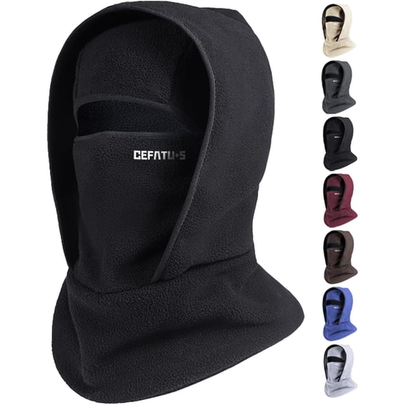 Outdoor Winter Warm Hat Neckband Integrated Cycling Ski Mask for Men Women Fleece Face Head Neck Cover Windproof