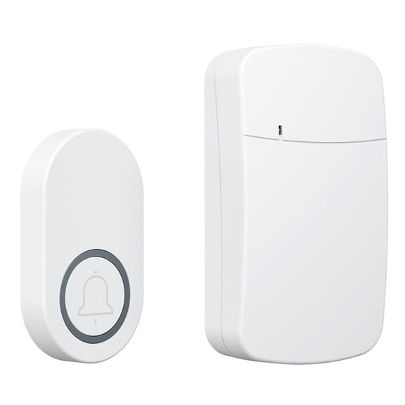 Outdoor Wireless IP44 Doorbell 38 Ringtones Melodies 200m Range Doorbell for Welcome Home Door Bell US Plug White