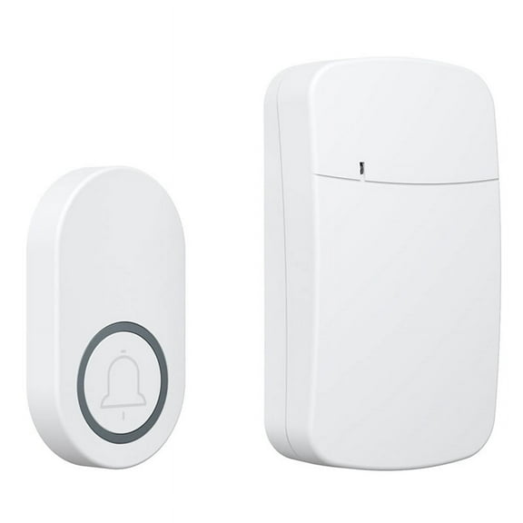 Outdoor Wireless IP44 Doorbell 38 Ringtones Melodies 200m Range Doorbell for Welcome Home Door Bell US Plug White