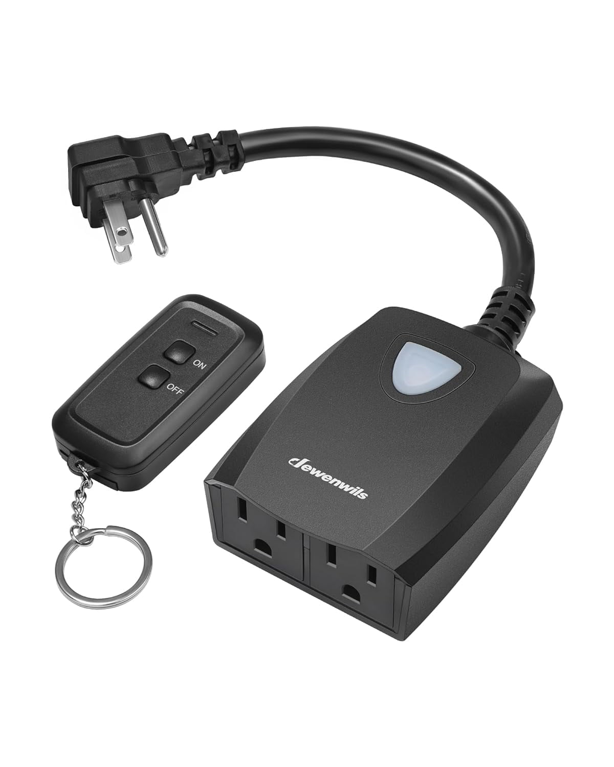 Plug In Light Switch Outdoor Wireless Remote Control Outlet Power Strip Weatherproof ...