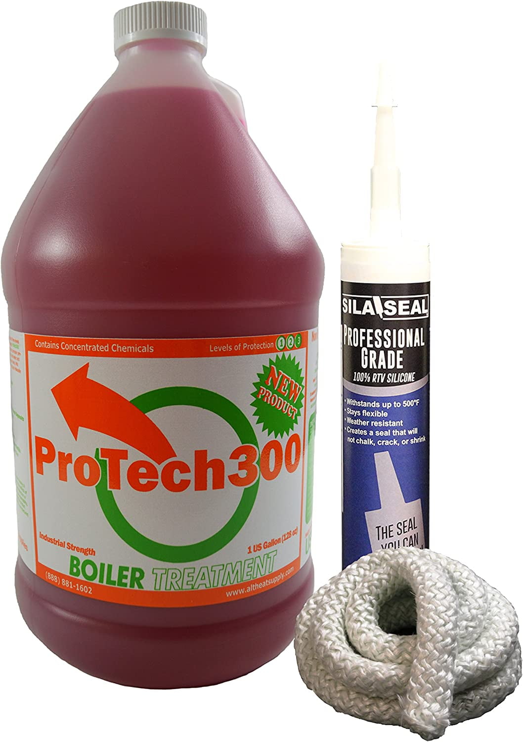 Outdoor Wood Boiler Maintenance Kit with 6 feet of Fire Rope