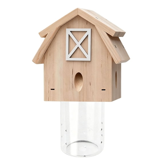 Outdoor Wooden Bee Habitat, Hanging Garden Insect House, Bee Hive Ornament, Attractant Trap, Backyard Beekeeping Box