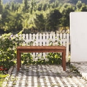 Outdoor Wooden Bench, 40  Porch Bench Outdoor Backless Garden Bench, Small Outdoor Bench for Deck Patio Entryway