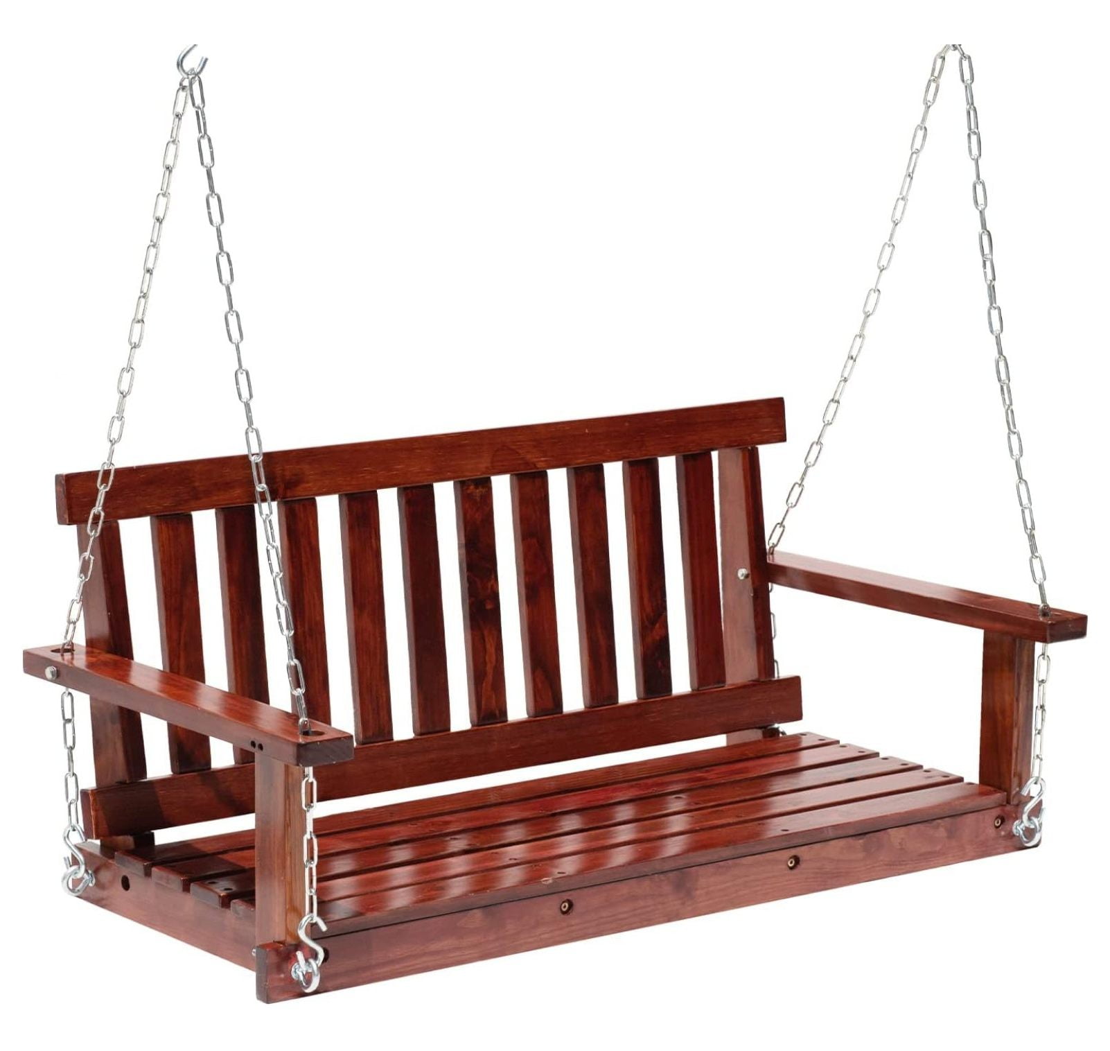 Outdoor Wooden Porch Swings 4Ft/48in Outdoor Swings Heavy Duty 800lb