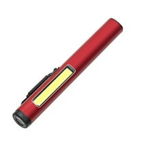 Outdoor Working Torches Portable LED Flashlight Work Light with Magnetic Pen Light Pocket Lamp Side Light Enduring