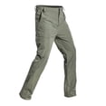 thumbnail image 1 of Outdoor Workwear Pants for Men Stretch Waterproof Ripstop Cargo Pants Lightweight Quick Dry Hiking Pants Multi Pockets Big and Tall Size S-3XL Army Green, 1 of 6