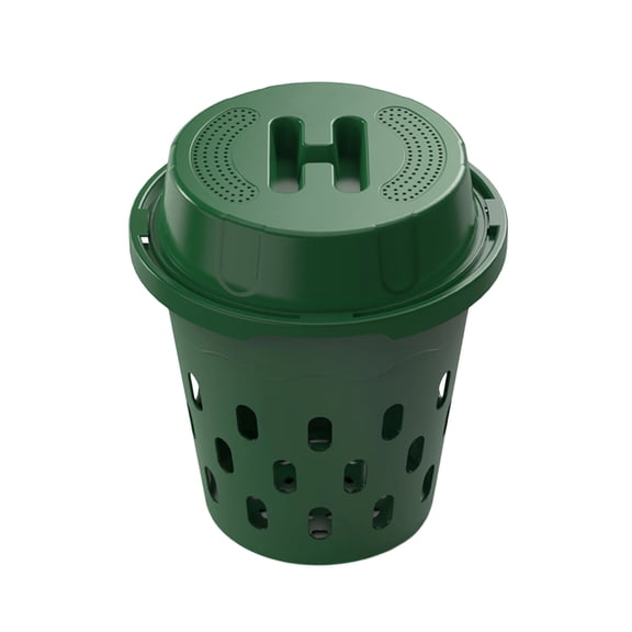 Outdoor Worm Composter 9.4x10.8 Inch Garden Compost Bucket Organic Kitchen Waste Composting Bin for Yard Home Use Green