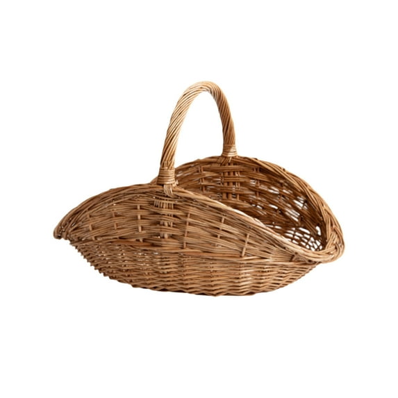 Outdoor Woven Flower Pot For Picnic Camping Garden And Storage Handmade Natural Rattan Planter Flower Pots Home Decor