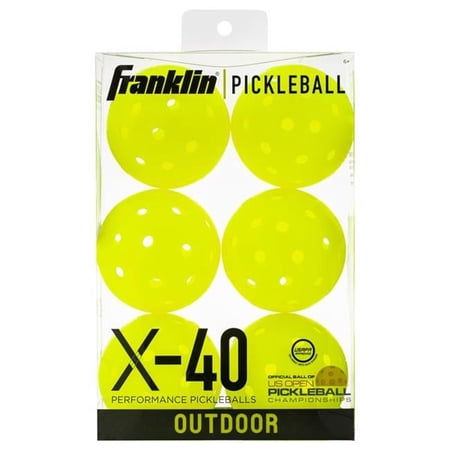 Outdoor X-40 Pickleballs, Yellow