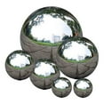 thumbnail image 1 of Outdoor Yard Decorations, Stainless Steel, 4In Reflective Sphere, Decorative Balls, Metal Yard Art Outdoor and Garden, Gazing Balls for Garden On, Silver, 1 Pc, 1 of 5