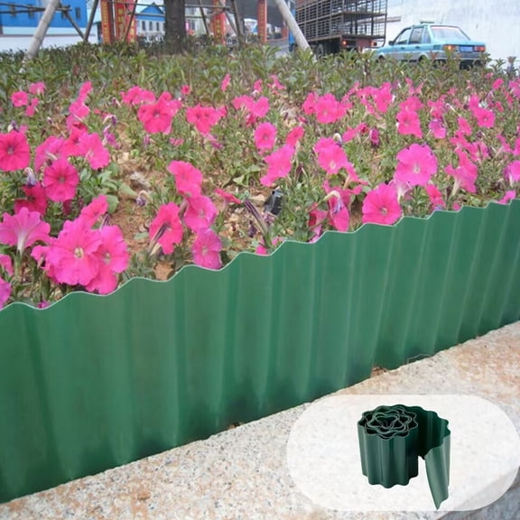 Outdoor Yard Fence Small Garden Border Fencing, Decorative Mini Picket Fence for Flower Bed Lawn, No Dig Metal Landscape Edging for Home Patio, 4 Panels