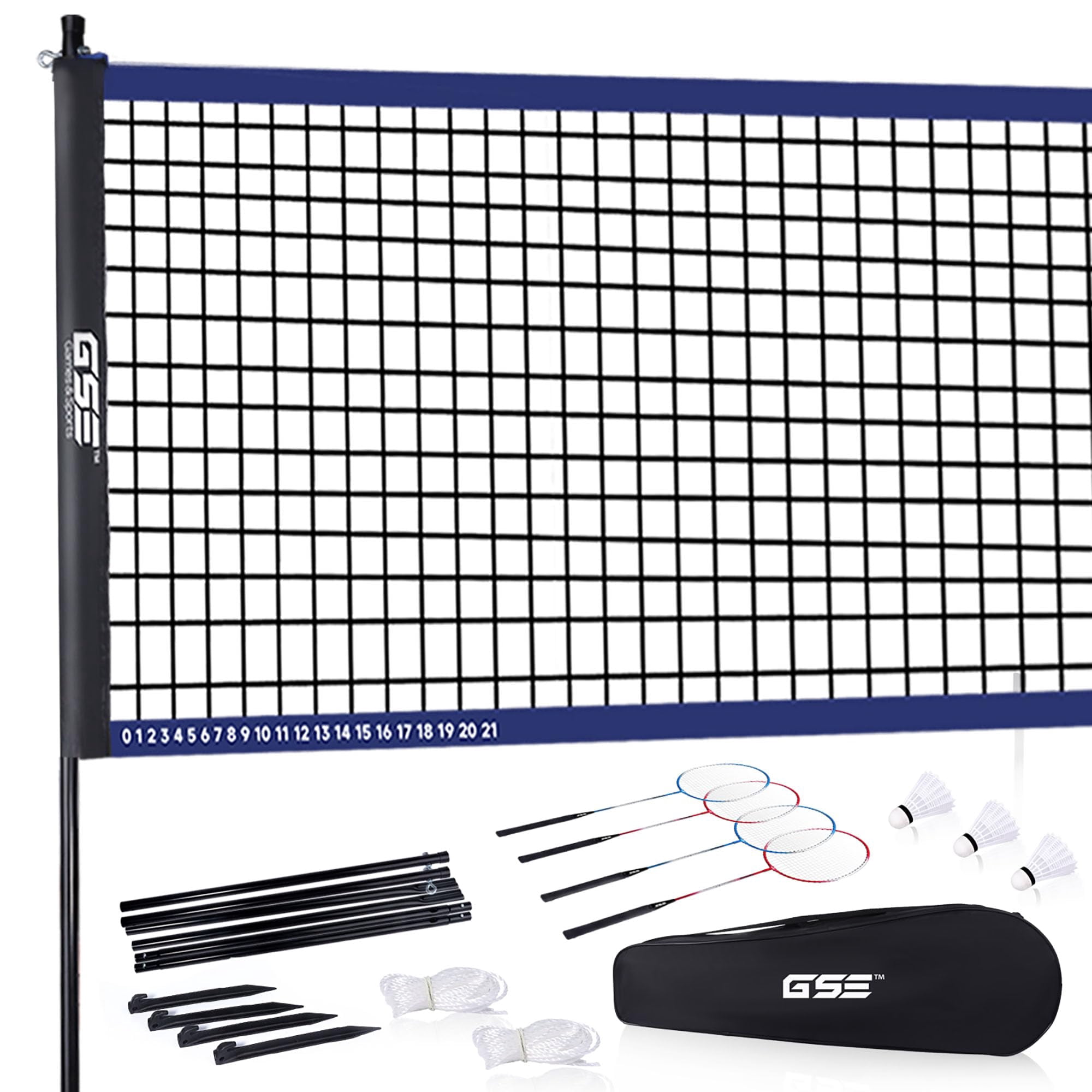 Outdoor Yard Net Game Set For Backyards  Parks Beach Lawn. Volleyball Badminton Or Combo Available