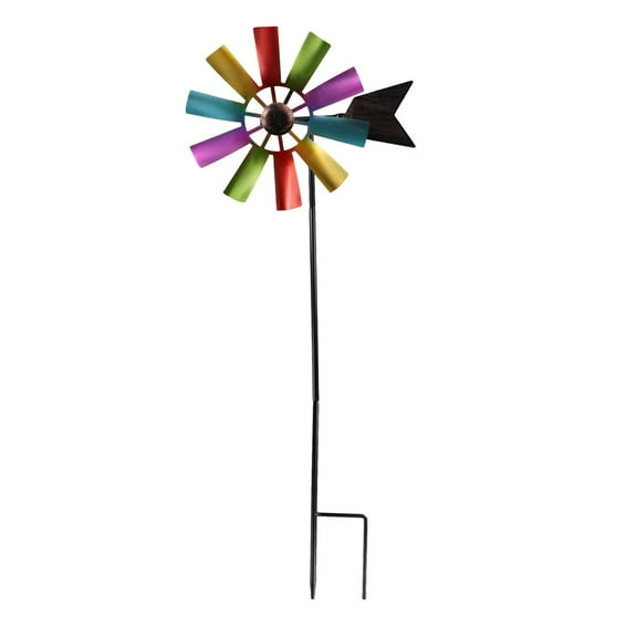 Outdoor Yard Windmill Metal Wind Spinner,Wind Sculptures Spinners Yard Decor Pinwheel,for Garden Yard Lawn Patio Decoration