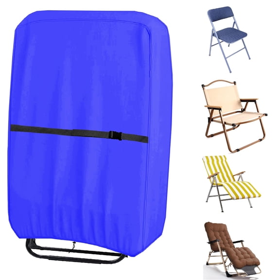 Outdoor Zero Gravity Folding Chair Cover 600D Waterproof Patio Folding Lawn Lounger Recliner Chair Covers Patio Furniture Covers - 1 Pack 28 x 43.3 Inch