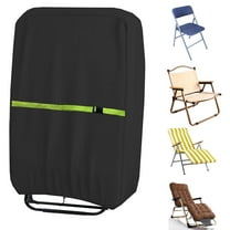 Outdoor Zero Gravity Folding Chair Cover 600D Waterproof Patio Folding Lawn Lounger Recliner Chair Covers Patio Furniture Covers - 1 Pack 28 x 43.3 Inch