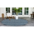 thumbnail image 1 of Outdoor Zrand Collection Area Rug Blue - 4' Round, 1 of 5