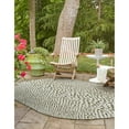 thumbnail image 1 of Outdoor Zrand Collection Area Rug Green - 5'3"x8' Oval, 1 of 5