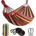 thumbnail image 1 of Outdoor amacas Garden Camping Hammock,Portable Hammock for Patio Yard Garden Backyard Porch Travel, 1 of 11