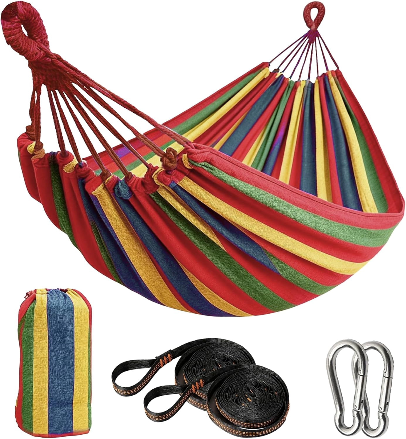 Outdoor amacas Garden Camping Hammock,Portable Hammock for Patio Yard Garden Backyard Porch Travel