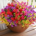 thumbnail image 1 of Outdoor artificial flowers, fake plastic spring mother flowers, outdoor porch windows, courtyard home decoration, colorful silk plants, 1 of 9