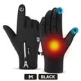 thumbnail image 1 of BYXAS Outdoor Cold and Windproof Sports Gloves, Cold Touch Screen Anti-Slip Waterproof Windproof Suitable for Cycling and Skiing, Solo Travel, Winter Warm Gloves for Men and Women(Black M), 1 of 11