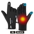 thumbnail image 1 of BYXAS Outdoor Cold and Windproof Sports Gloves, Cold Touch Screen Anti-Slip Waterproof Windproof Suitable for Cycling and Skiing, Solo Travel, Winter Warm Gloves for Men and Women(Black XL), 1 of 11