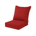 thumbnail image 1 of Millsilo Outdoor Cushion Set - Waterproof, Detachable Jacket - 24"x24"x4"+22.5"x24"x6.5"Red, 1 of 9