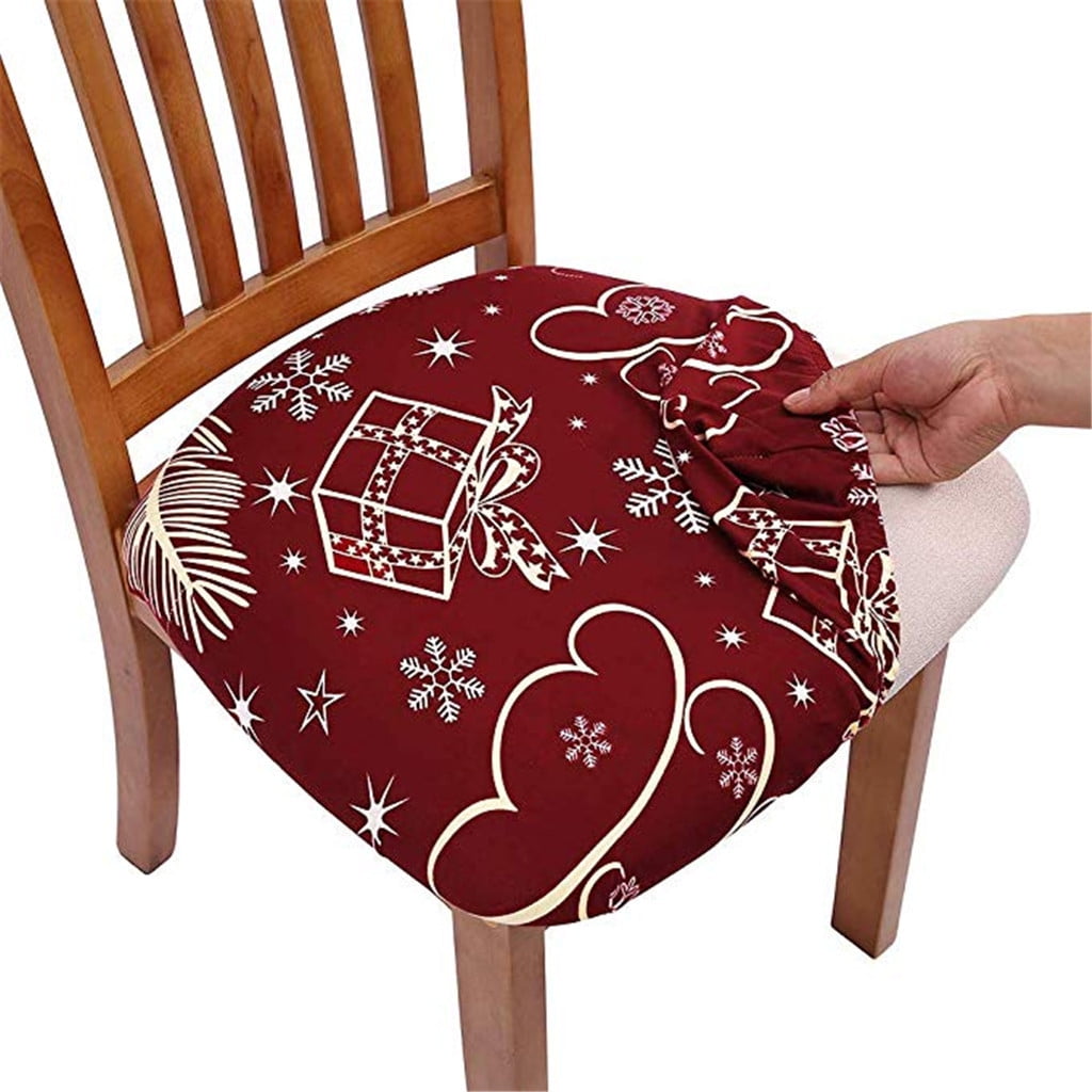 Christmas dining chair cushions best sale