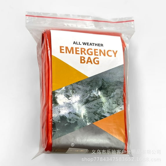 Outdoor first aid sleeping bag, emergency camping, hiking, hiking, outdoor hypothermia insulation and warmth equipment, survival blanket