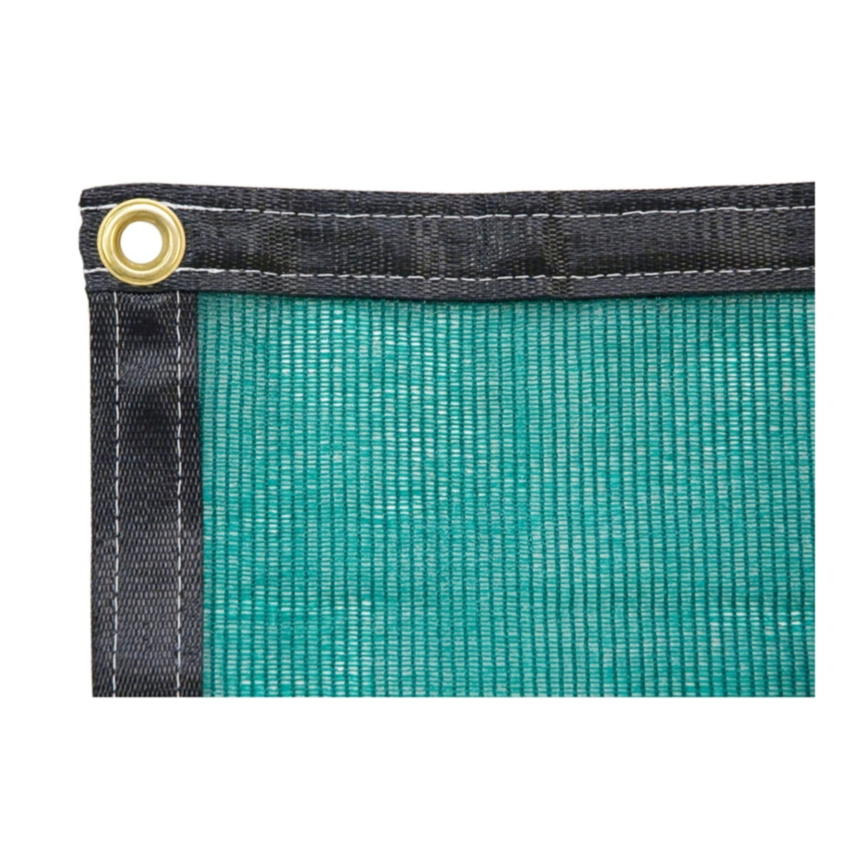 Green Commercial-Grade Knitted Shade Cloth with Brass Grommets