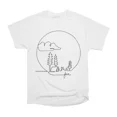 thumbnail image 1 of Outdoor life one line art T-Shirt Tee Gift For Him Merch For Her Apparel For Friend, 1 of 2