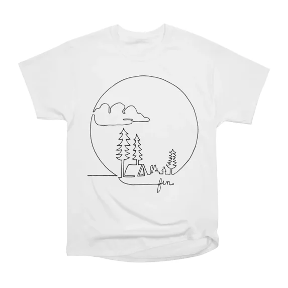 Outdoor life one line art T-Shirt Tee Gift For Him Merch For Her Apparel For Friend