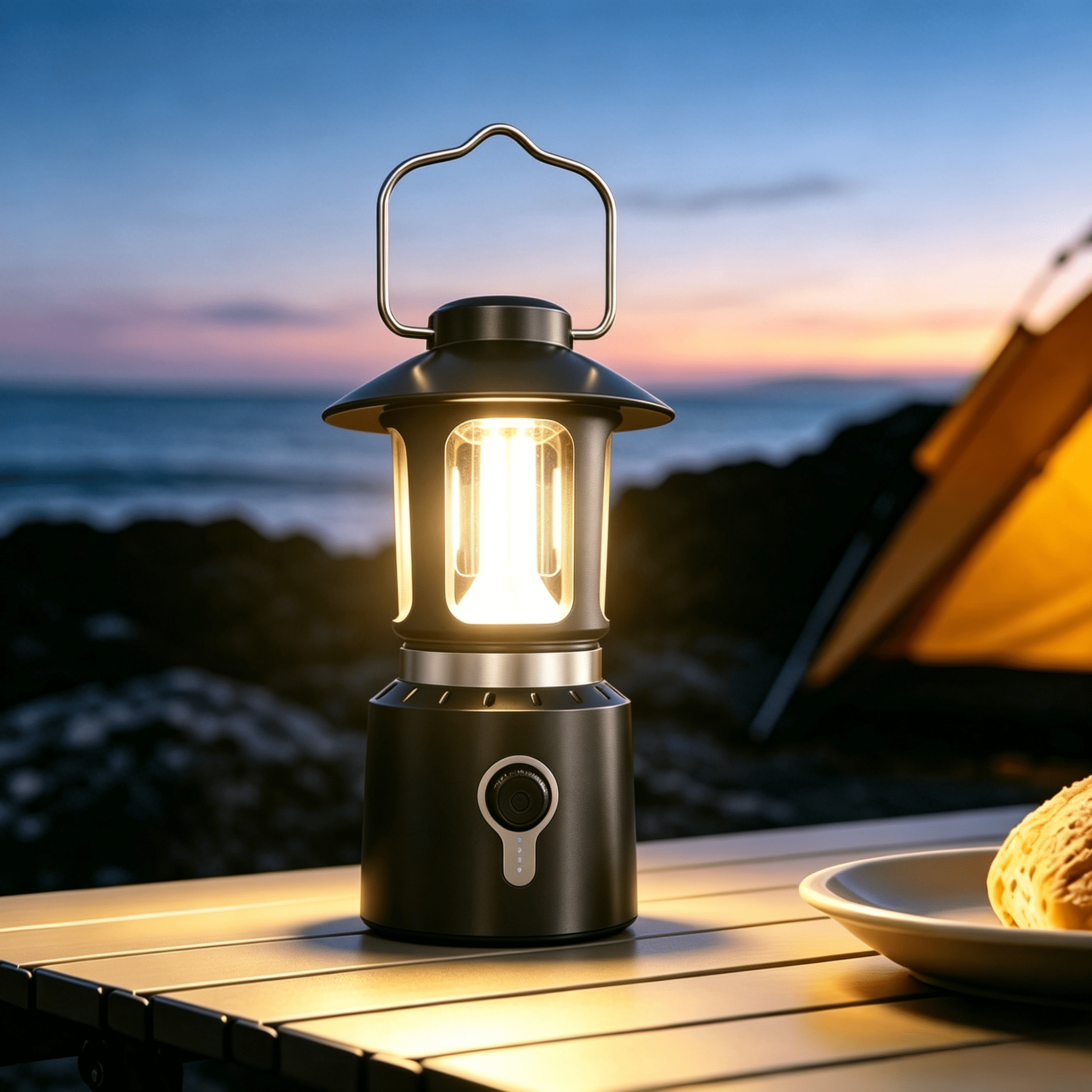 TOHETO LED Camping Light, Telescopic Hiking LED Light, 8000mAh Rechargeable Outdoor Camping Lantern, Waterproof Tent Light for Camping Garden Tent Hiking Climbing