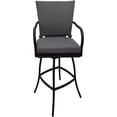 thumbnail image 1 of Outdoor or Indoor 30" Bar Stool - Ofir - Dark Gray Linen - Black, 1 of 8