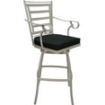 thumbnail image 1 of Outdoor or Indoor Counter Stool 26" Jordan with Arms - Black - Beige, 1 of 3