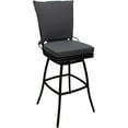 thumbnail image 1 of Outdoor or Indoor Extra Tall 34" Bar Stool Ofir without Arms - Dark Gray-Black, 1 of 8