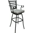 thumbnail image 1 of Outdoor or Indoor Extra Tall Bar Stool 34" Jordan Arms - NF Cream Fabric - Black, 1 of 3
